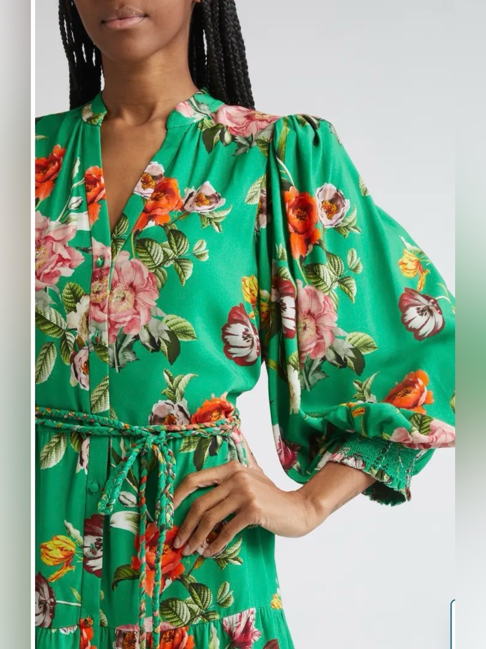 Alice + Olivia Antonette Floral Belted Minidress in Hamptons Floral Large | Sz 2 - Picture 4 of 11